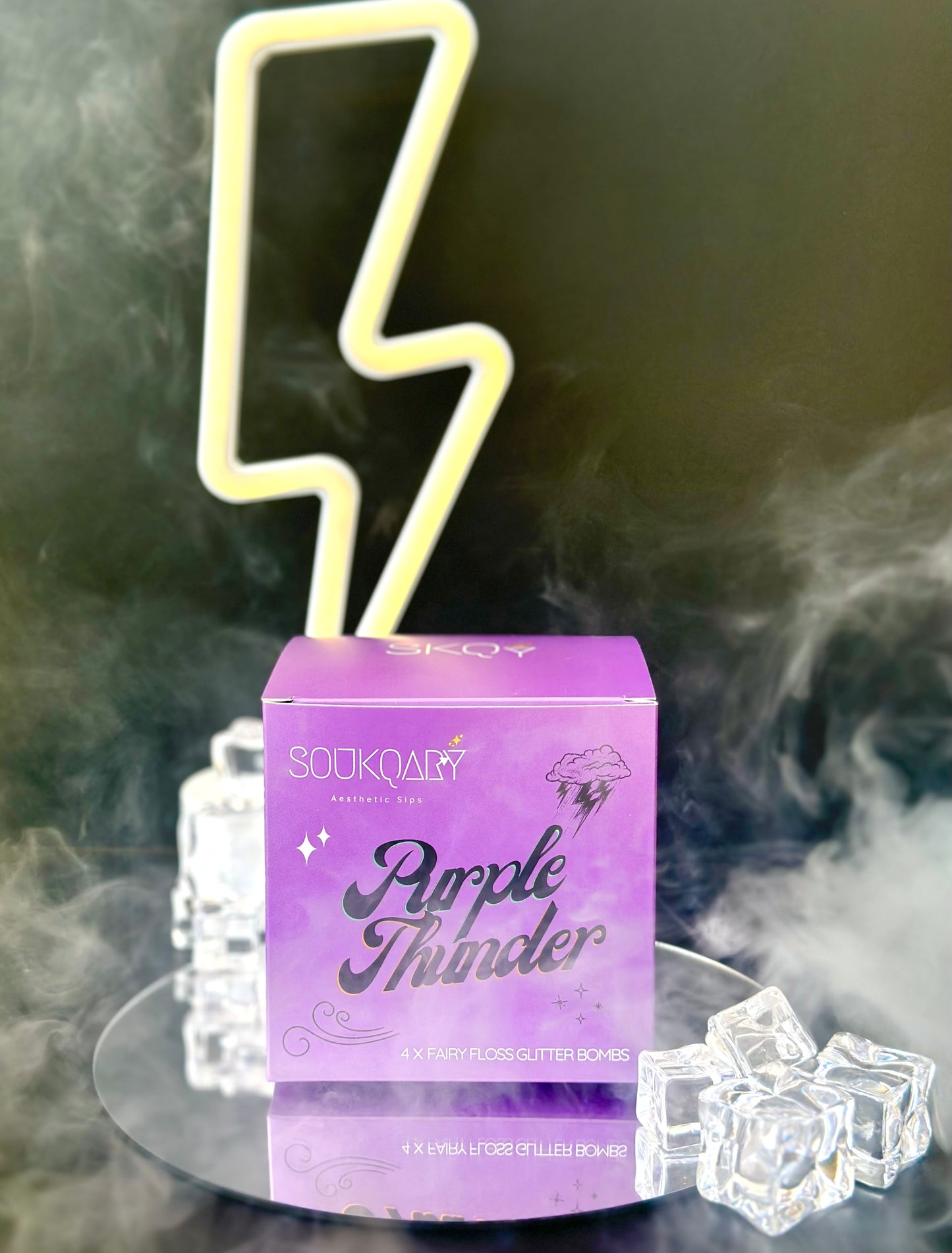 Purple Thunder Fairy Floss Glitter Bomb