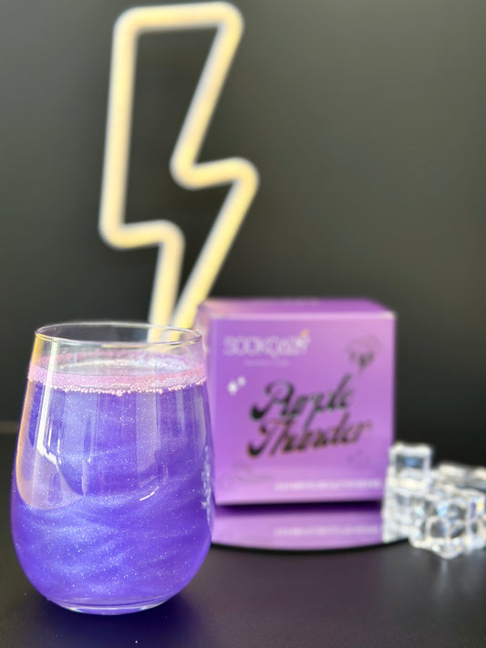 Purple Thunder Fairy Floss Glitter Bomb