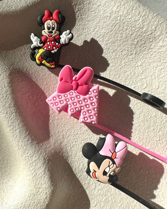 Minni Mouse Straw Lids